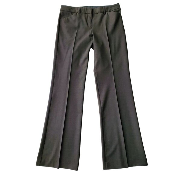 Express Studio Editor Pants Trousers Career Work Office Wear Dark Brown Size 4 - Picture 3 of 14